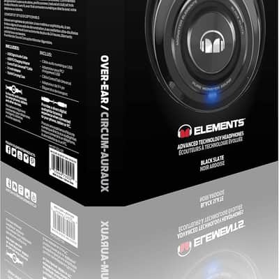 New Monster Elements Over Ear Headphones Wireless/Wired Black Slate image 1