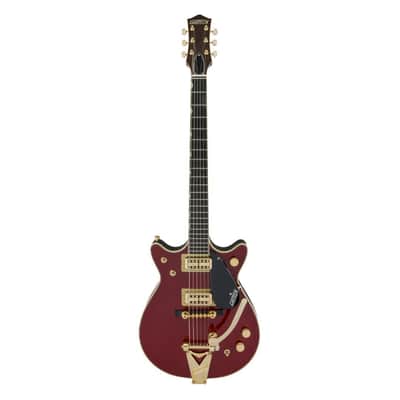 Gretsch G6131T-62 Vintage Select '62 Jet 6-String Right-Handed Electric Guitar with Bigsby, Ebony Fingerboard, and TV Jones Classic Pickups (Vintage Firebird Red) image 1