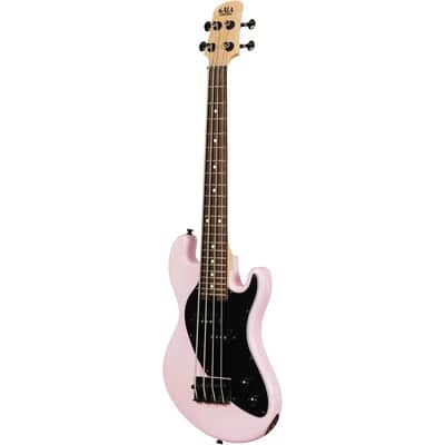 Kala Solidbody U-Bass Electric Bass Guitar - Pale Pink image 4