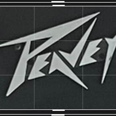 Peavey Logo, Emblem, Badge Amp/Speaker Lightning Bolt logo - Silver and Black image 5