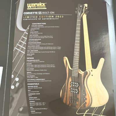 Warwick Pro Series Corvette $$ 4st Limited Edition 2023 image 8