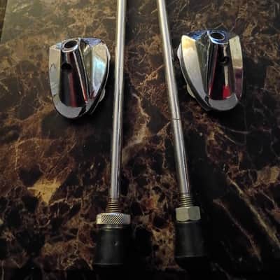 Vintage Remo Quadra Bass Drum Parts mount spurs 80s image 8