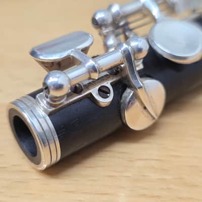Vintage Uebel Handmade German Professional C Piccolo w/ Split E Grenadilla Wood Boehm w/ Silver Headjoint Leather Pads Nice image 12
