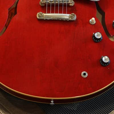 Minty! 2022 Gibson Custom Shop Murphy Lab '61 ES-335 Reissue Semi-Hollow Electric Guitar Ultra Light Aged Cherry + COA OHSC image 5