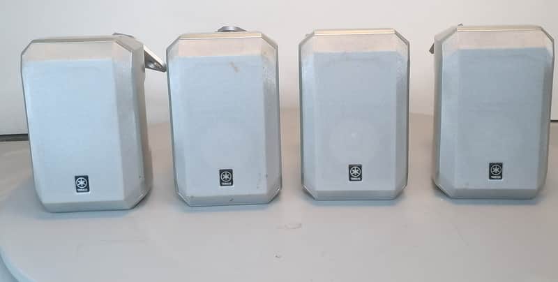 Yamaha NS-AP1500S Satellite Speakers Silver Surround Home Theater Set of 4 image 1