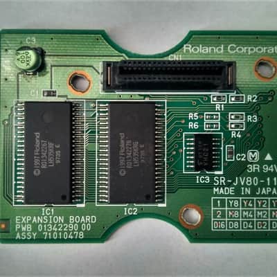 Roland SR-JV80-11 Techno Collection Expansion Board 1990s - Green image 3