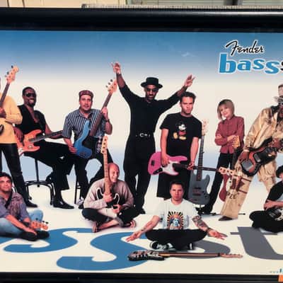 Fender Framed Bass Street Fender Artist Poster 2001 image 3
