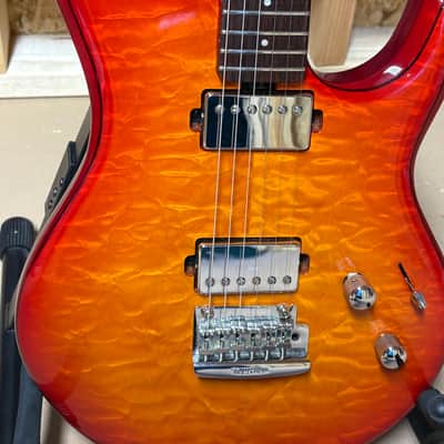 Ernie Ball Music Man Luke III 2022 - Cherry Burst Quilted image 5