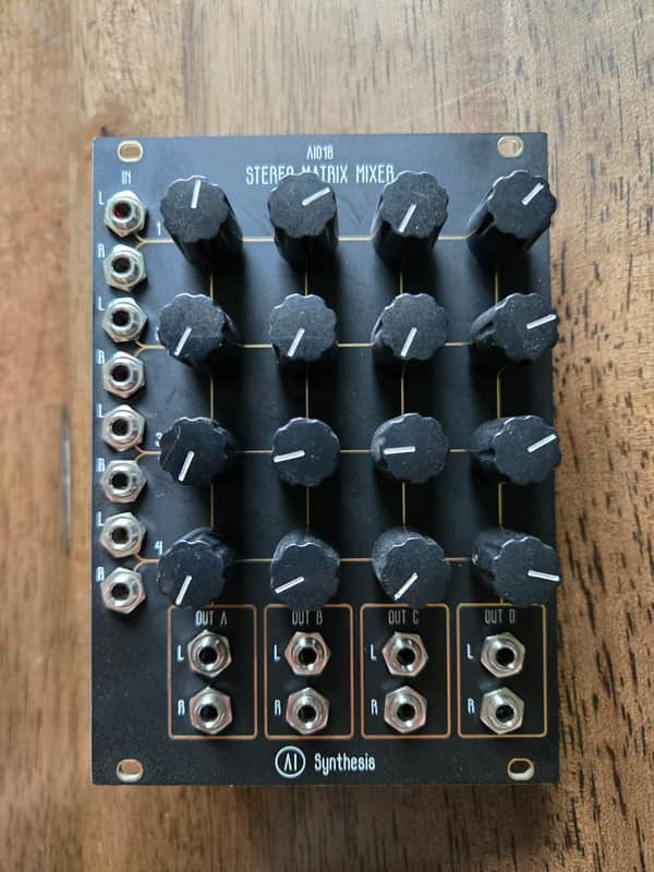 AI Synthesis AI018 Stereo Matrix Mixer Black