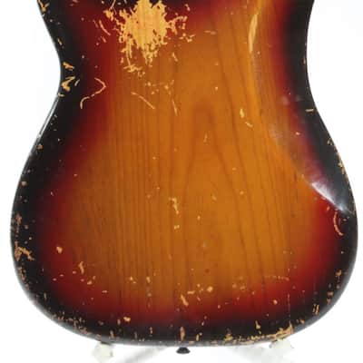 1976 Fender Precision Bass fretless sunburst image 7