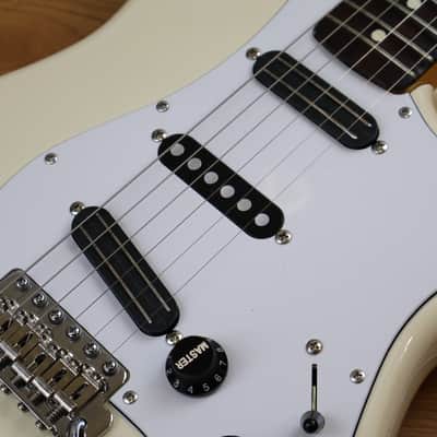 1983 Squier (by Fender Japan) "JV Series" SST-36 Scalloped Stratocaster (Vintage White) image 5