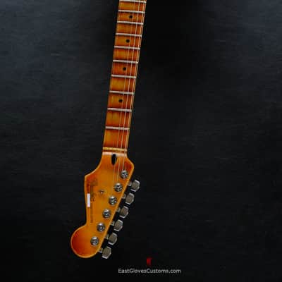 Fender Stratocaster TV Yellow/Sunburst  Heavy Aged Relic by East Gloves Customs (RARE) image 17