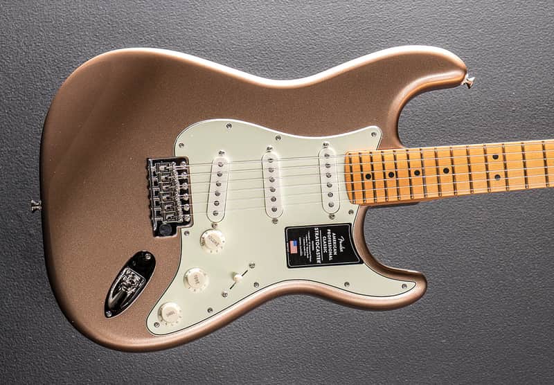 Fender American Professional Classic Stratocaster - Faded Firemist Gold w/Maple image 1