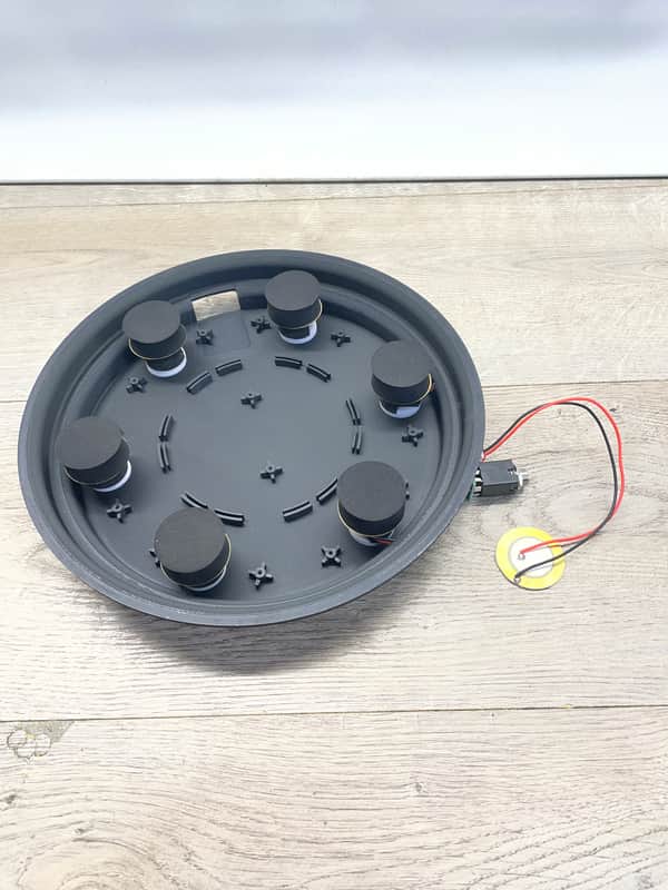 10” Multi Trigger Dual Zone Drop In Drum Trigger Plate For Converting Acoustic Drums To Electronic image 1