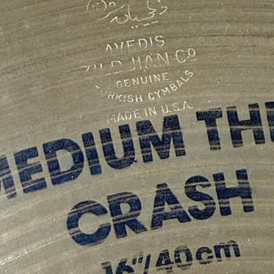 Zildjian 16" A Series Medium Thin Crash Cymbal 1982 - 2012 - Traditional image 2