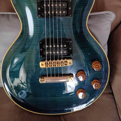 Aria Pro II PE-850 Transparent Blue 1990 Electric Guitar Ref.No 6054 image 8