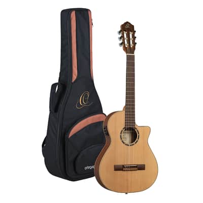 Ortega RCE125-3/4 Family Series Spruce Top Mahogany Neck 3/4 Size Nylon 6-String Classical Acoustic Guitar w/Gig Bag image 1