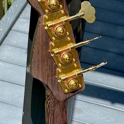 Warmoth Jazz Bass Guitar Broker  2022 - incredible Korina/Maple/Wenge special by The Guitar Broker. image 6