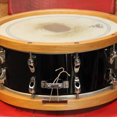 Yamaha MSD14AF Anton Fig Signature 14x6" Maple Snare Drum 2000s - Black image 3