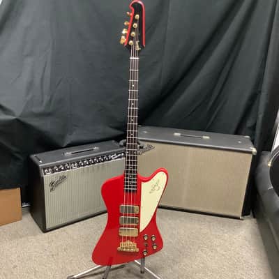 1991 Gibson Custom Shop Thunderbird Bass Fire Engine Red image 3