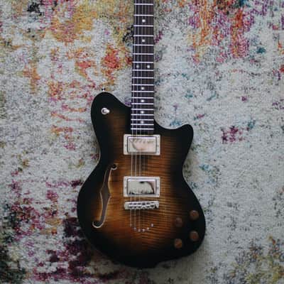 Luxe Procella - Tobacco Burst - Premium Handcrafted Semi-hollow Offset Guitar w/ Lambertones Pickups image 2