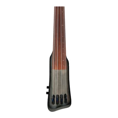 Ibanez UB804BUL UB Upright 4str Bass w/Bag - Black Ice Burst Low Gloss image 4