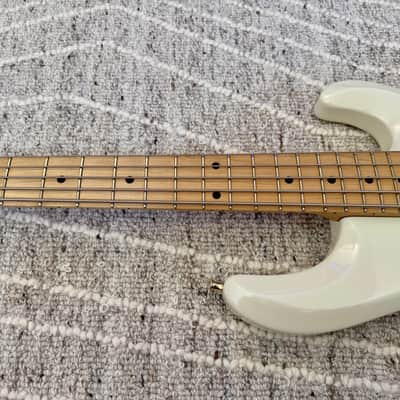 Ernie Ball Music Man Stingray 5 HH 2015 - Ivory White image 9