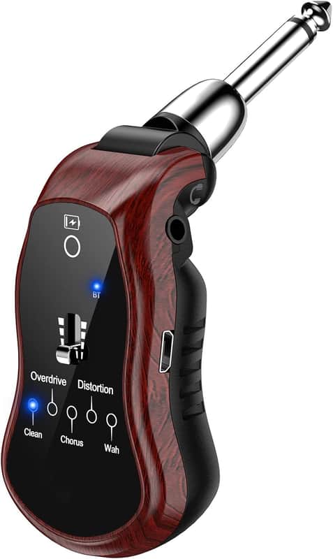 Guitar Headphone Amp Mini Portable Headphone Amplifier Plug Rechargeable Travel Pocket Electric Guitar Bass Amp with Bluetooth Receiver image 1