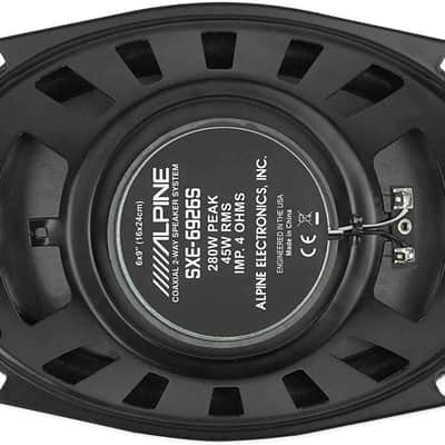 2 Pair Alpine SXE Series 2-Way 6x9" Coaxial Speakers, 280W Peak Power (SXE-6926S) image 5