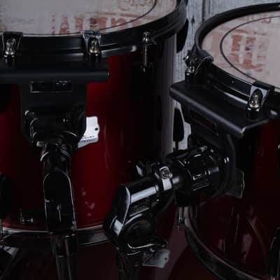 Pearl EX Export Series 6 Piece Drum Set with 22 Bass Wine Red w Black Hardware image 5