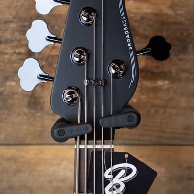 Yamaha BB735A 5-String Trans Matte Black Broadbass Guitar image 5