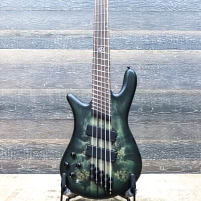 Spector NS Dimension 5 Left-Handed Multi-Scale Haunted Moss Matte Electric Bass w/Bag image 2