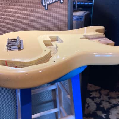 Cort Precision Bass Style Body MIK 1980s - Vintage White image 5