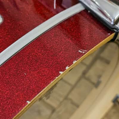 Drum Kit Ludwig Accent CS Custom Elite, Red Burst Complete USED! RKLAC050226 image 9