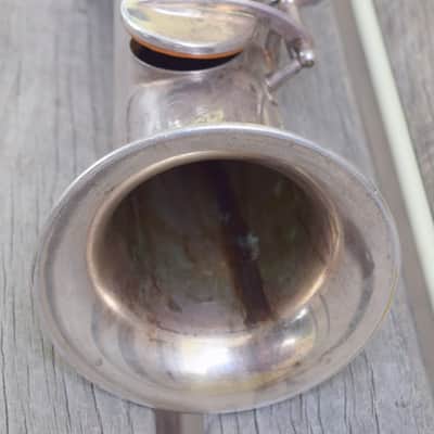 Buescher True Tone Soprano 1924 Silver Plated Sax Bild 4