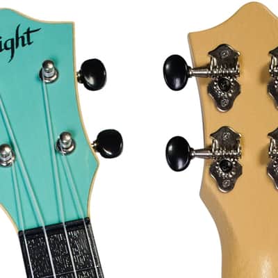 Flight TUS35 Light Blue Travel Soprano Ukulele New - plastic and a laminate linden top image 8