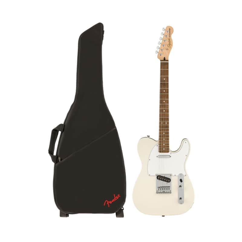 Squier Affinity Series Telecaster Electric Guitar (Olympic White) with Gig Bag image 1