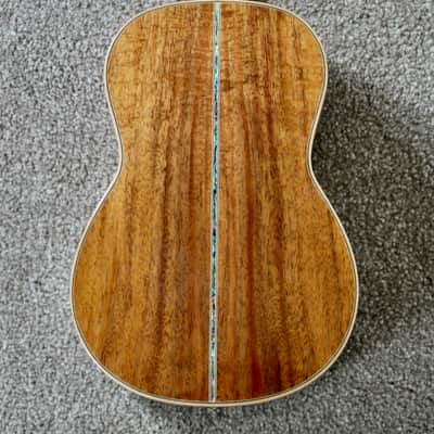 Big Island Ukulele Co. Solid Koa Deluxe Soprano Abalone Inlay KX-SPG W/ Carrying Case image 5