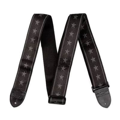 Genuine Fender 2" Wide, Nylon Adjustable Black Guitar Strap, Stars & Stripes image 1