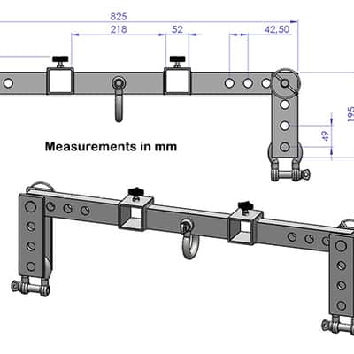 ProX XT-AC582B Fenix Stand Mount for Hercules Line-Array Lift Systems image 2