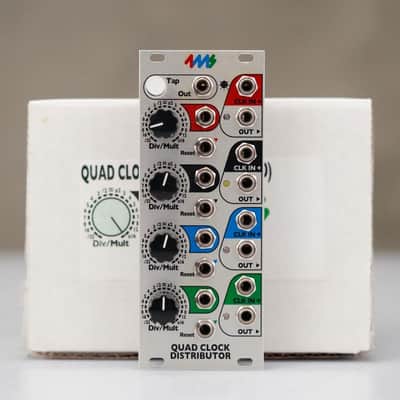 4ms Quad Clock Distributor Eurorack Module w/ Box & Tiptop Stackcables #58556 image 1