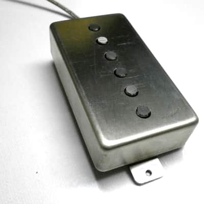 Humbucker Size Hybrid Pickup Strat Tone RAW COVER Alnico 5 ROD Magnets Fender Stratocaster PAF Q image 1
