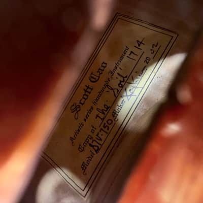 Scott Cao STV-750 Artistic Series 4/4 Violin – 2002 “Soil” 1714 Copy, Bow & Case Scott Cao STV-750 Artistic Series 4/4 Violin – 2002 “Soil” 1714 Copy, Bow & Case 2002 - warm golden-amber finish image 13