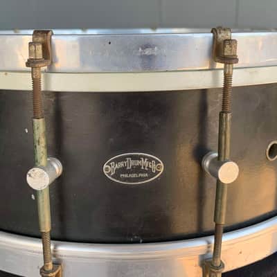 Vintage 1920's Original Barry 5x14 12-Lug Aluminum Snare Drum (Rm4) image 2