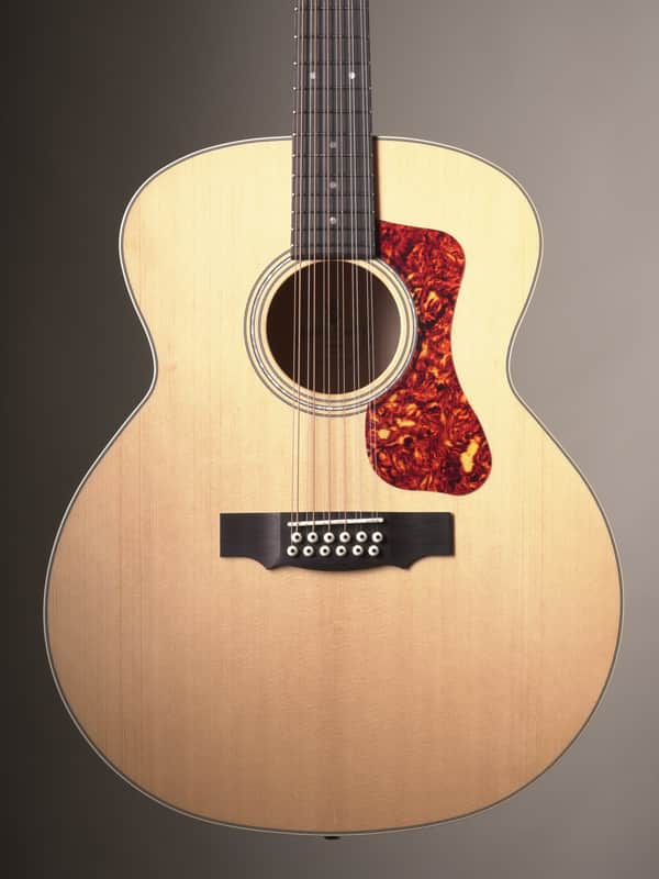 Guild F-2512E Maple Archback 12-string Acoustic Electric Guitar - Natural image 1