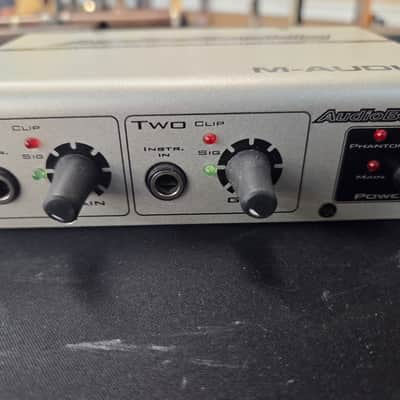 M-Audio Audio Buddy Mic/Instrument Preamp 2000s - Silver image 2
