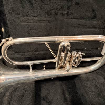 Vintage Courtois Flugelhorn 60-70s - Silver image 4