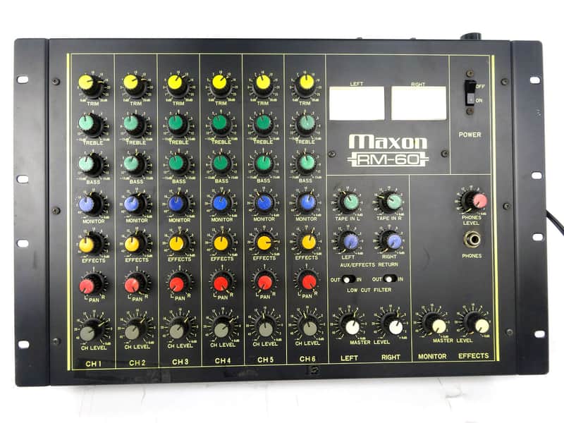 MAXON RM-60 + RM-100EX 6 Channel Audio Mixer / Expander Module