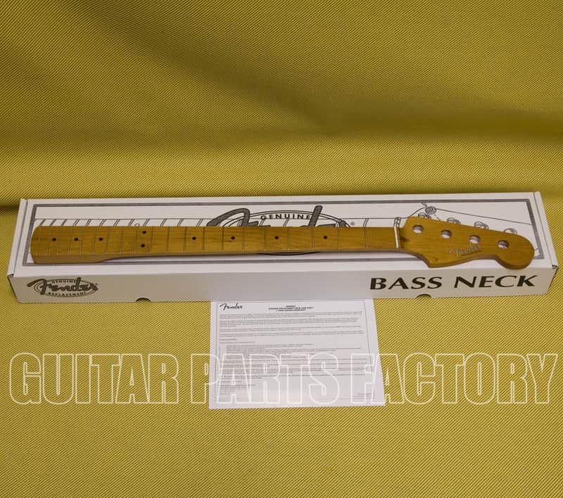 099-9612-920 Fender Roasted Maple Vintera '50's Precision Bass Neck 20 Vintage Frets 7.25 image 1