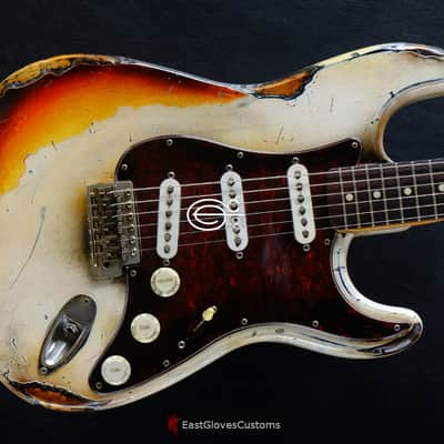 Fender Stratocaster Vintage White/Sunburst Custom Shop Texas Special Heavy Aged Relic  (RARE) image 7